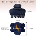 Kitsch Medium Hair Clips for Women – Strong Hold Claw Clips for Thick or Thin Hair – Recycled Plastic, Non-Slip, Durable | Ideal Gifts for Women – Blue Orchid – 1pc