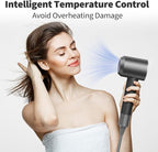 Hair Dryer-110000 RPM High-Speed Ionic Blow Dryer, Brushless Motor, 8 Wind Modes, Magnetic Nozzles & Diffuser, Intelligent Temperature Control, Reduces Frizz & Enhances Shine, Quiet & Fast Drying