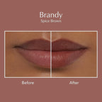 Thrive Causemetics Impact-FULL Smoothing Lipstick, Moisturizing Lip Makeup Essential with Vitamin E, Lightweight Creamy Lipstick for Women, Long Lasting, Vegan, Shade Brandy (Spice Brown)