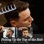 Texture Comb, Volumizing Wide-Tooth Hair Styling Comb,Fluffy Wide Tooth Curly Hair Comb, Men's Textured StylingComb for Volume,Fringe Parting Styling Accessory,for Men & Women (Pink)