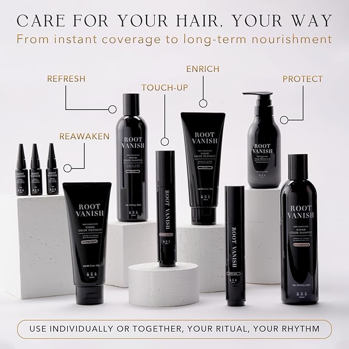 Color Treatment for Gray Coverage – Subtle, Gradual Semi-Permanent Hair Color – Hydrating, Sulfate-Free, Ammonia-Free, Vegan Color Depositing with 31 Botanical Extracts (Dark Brown)