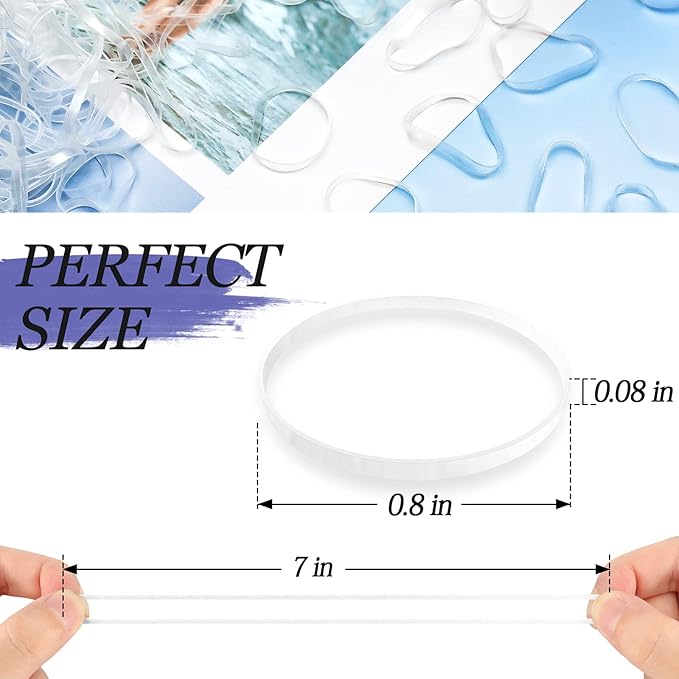 1000PCS Hair Rubber Bands(clear)
