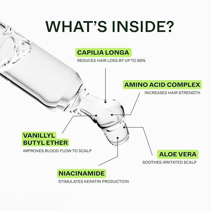 Scandinavian Biolabs Bio-Pilixin® Serum For Women | Helps Reduce Hair Loss Due to Breakage, Help Activates Hair Growth, Stem Cell Technology, Drug-Free Daily Use, Clinically Tested, 100 mL/ 3.4 Oz