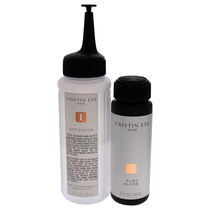 Kristin Ess The One Signature Hair Gloss - Ruby: Medium True Red (Pack of 2)