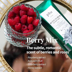 PLU Korean Original Walnut Body Scrub Polish - Berry Mix - Exfoliating & Moisturizing & Glow - for Acne, Cellulite, Stretch Marks, Spider Veins - Sweet Raspberry & Acai Berry Scent, 6.76 oz.