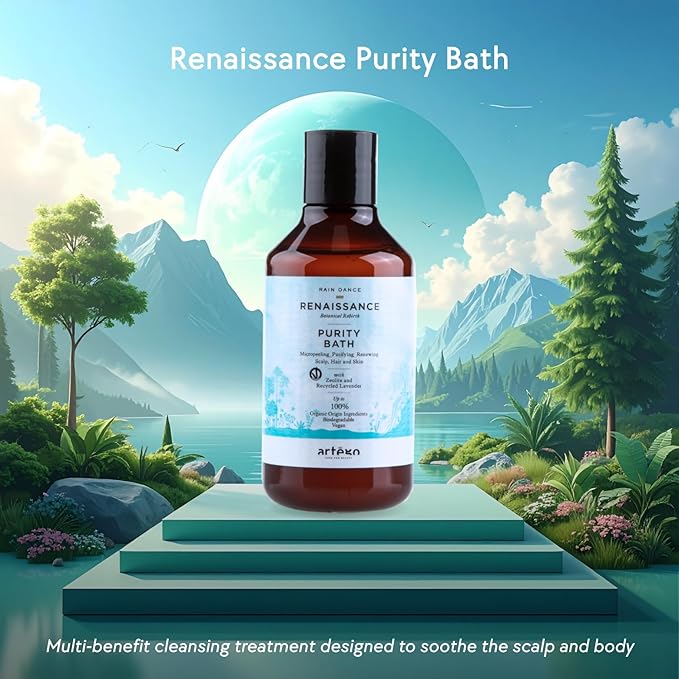Artègo Rain Dance Renaissance Purity Bath – Scalp & Hair Shampoo (10.2 fl oz)
