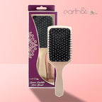 Earth & I Rosegold Hair Brushes for Women, Pink Hairbrush, Rose Gold Women Hair Brush, Kids Hairbrush, Brushes and Combs, Detangling and Styling (Rectangle)