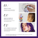 Purple Hair Spray Temporary, Hair Color Spray 1-Day Hair Dye Colored for Kids Women Men, Hair Wax Color Washable, Hair Paint Halloween Fast-Drying 4.06 Fl Oz