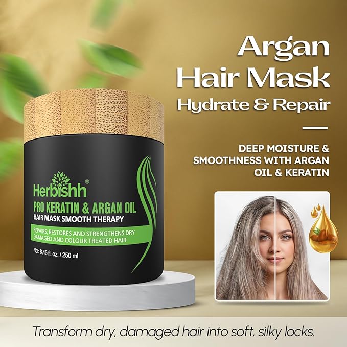 Herbishh Hair Color Shampoo for Gray Hair – Natural Hair Dye Shampoo – Lasts Up To 3-4 Weeks – 500ML – 3-In-1 Hair Color – Colors, Cleanses, and Conditions (Chestnut Brown Giftset)