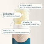 Cliganic Organic Lip Balm Set (6 Flavors) - 100% Natural Hydrating, Moisturizing for Dry Cracked Lips, Stocking Stuffer Gift for Men & Women