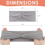 12 Pcs Stretchy Sport Headbands for Women,Absorbed Sport Headband Soft Twist Knotted Headbands for Yoga, Workout Daily Life