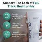 Shapiro MD Hair Growth Experts Hair Loss Shampoo | DHT Fighting Vegan Formula for Thinning Hair Developed by Dermatologists | Experience Healthier, Fuller and Thicker Looking Hair | 2 Month Supply