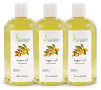 Soapeauty ARGAN OIL | 100% Natural & Pure | Cold Pressed & Deodorized | Carrier for Essential Oils, Face, Body and Skin Care, Hair Growth & Moisturizer | 48 fl oz (3 x 16 fl oz)