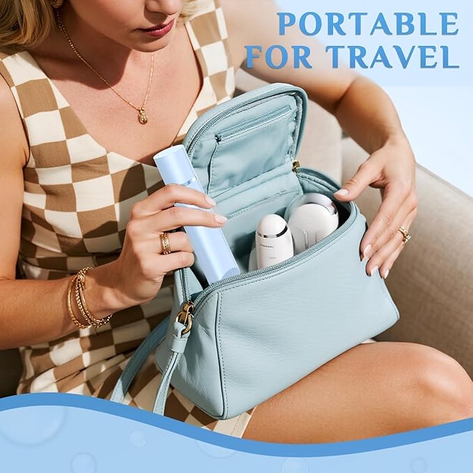 2025 New 2-in-1 Electric Bikini Trimmer for Men - Dual Head Electric Razor,Waterproof Painless Bikini Shaver, Pubic Hair Trimmer for Private Area & Body Hair, Christmas Gifts for Men，Blue