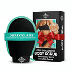 Dermasuri - Deep Exfoliating Glove - Polishing Mitt Body Scrubber - Korean Skin Cleaner Exfoliator & Dead Skin Buffing Treatment - Gifts for Women & Men - Keratosis Pilaris Scrub Remover - (1 Pack)