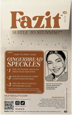 Fazit Makeup Patches - Gingerbread Speckles - Glow Up Make-Up Patches - Cute Glitter Makeup Accessories for Women - Cosmetic Glitter for Face