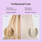 MAREE Deep Conditioning Purple Hair Mask for Blonde Hair 2 PACK – Purple Toner for Brassy, Bleached, Silver, or Color Treated Hair – Keratin Hair Treatment – Matizador Para Cabello Rubio