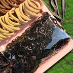 YANRONG 1159PCS Hair Accessories for Woman Set Seamless Ponytail Holders Variety Hair Scrunchies Hair Bands Scrunchy Hair Ties For Thick and Curly (1159PCS (Fashion Brown))