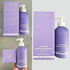 New Miuz Lavender Vitamin InShower Body Conditioner Soft Skin Natural Post Shower Care Moisturizer for Body Legs Nourishing Bath Oil Lavender Vanilla Self Care Spa Gift