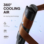 Wavytalk Airflow Styler Curling Iron, Cool Curl, 360° Cool Air Lock in Style for Lasting Curls, Reduces Damage, 2 in 1 Hair Straightener and Curler, 1.25 Inch, Anti-Scald for Short Long Hair