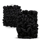 Satin Scrunchies for Women – 8PCS Blush & Brown Silk Hair Ties Set – No Crease, Frizz-Free, Gentle Elastic Hair Bands, Soft & Stylish Everyday Hair Accessories Gifts