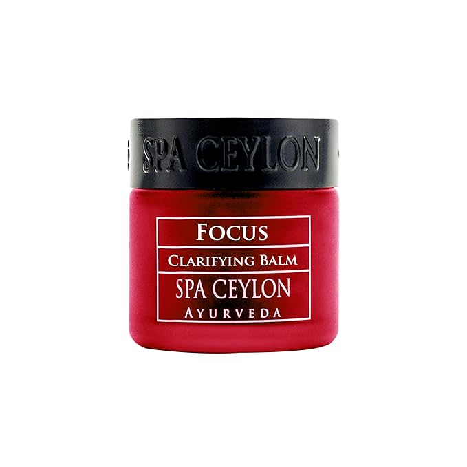SPA CEYLON Focus Clarifying Balm, Clean Ingredients, Vegetarian, Meditation Balm, Aromatherapy, Natural Calm, 100% Natural Organic, Essential Oils (Cedarwood, Frankincense)