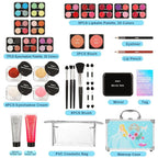 Anpro All-In-One Makeup Kit for Girls 10-12 with Case, Pro Teen Makeup Set, Tween Makeup Kit for Teens Women, Full Starter Make Up Kit with Brushes, Lipstick, Eye Shadows Palette, Blushes, Glitter Gel
