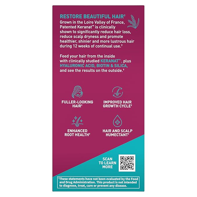 Garden of Life Hair Growth DuoCaps for Women and Men, 30ct