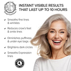 Instant Eye Tightener Cream - Reduces Under Eye Puffiness, Bags, Dark Circles. Lift Technology to Tighten & Firm Sagging Skin Around Eyes. Smooths Away Crow’s Feet, Fine Lines & Wrinkles.