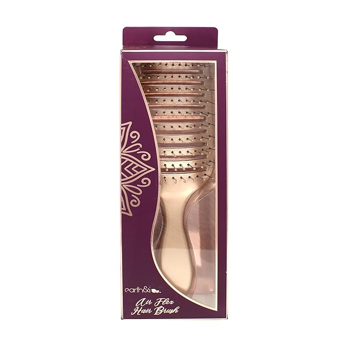 Earth & I Rosegold Hair Brushes for Women, Pink Hairbrush, Rose Gold Women Hair Brush, Kids Hairbrush, Brushes and Combs, Detangling and Styling (Vented)