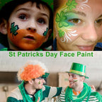 Mysense Face Body Paint Stick Set, Eye Black (Dark Green+Yellow)