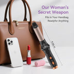 Cordless Curling Iron Hair Straightener: Travel Mini Flat Iron USB Rechargeable 4000 mAh 2 in 1 Small Cordless Portable Hair Curler