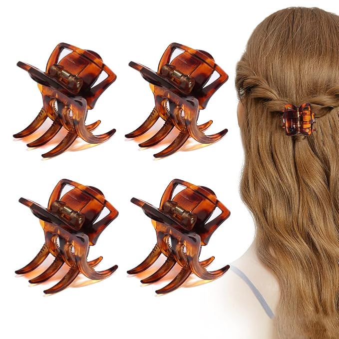 4 Pieces Hair Claw Clips,Morhom Big Size Hair Claws 2.0 Inch Hair Jaw Clip for Women Girls Thick or Medium Hair