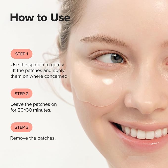 Beauty of Joseon Revive Under Eye Patch Retinal Ginseng for Puffy Under Eye Bag Masks Collagen Peptide Korean Skincare for Women and Men, 60 Sheets 30 Pairs