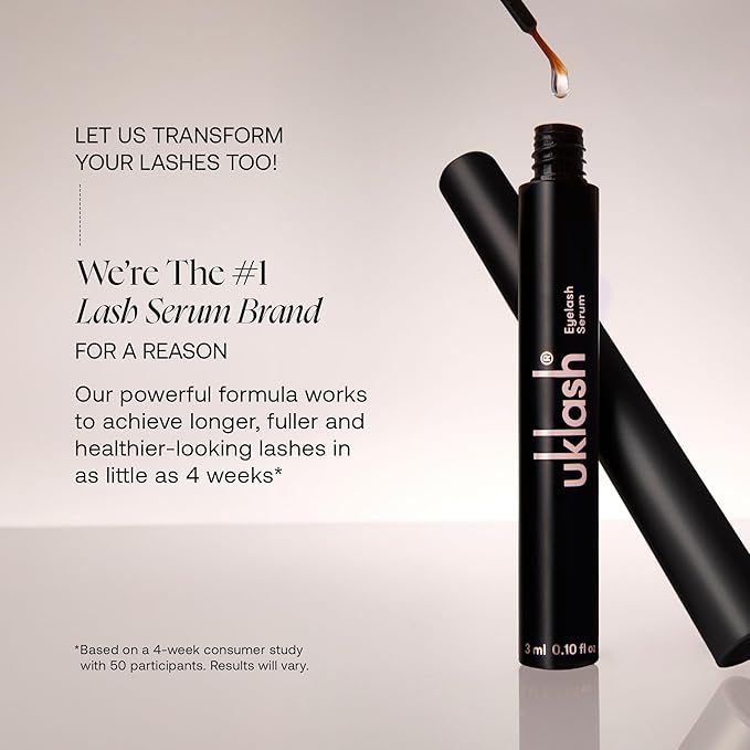 UKLASH Enhancing Hair Serum for Men and Women - Promotes Thickness in Thinning Hair, Clinically Tested, Lightweight and Fast-Absorbing - 1.7 oz