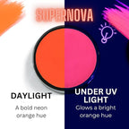 Mehron Paradise FX UV Neon Glow – Neon UV Super Nova 1.4 oz | Water Activated Black Light UV Paint for Raves, Costumes, SFX, Halloween, Stage, Theater & Cosplay