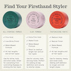 Firsthand Supply Hair Clay Pomade for Men & Women – Matte Clay Finish & Extra Strong Hold – Non-Greasy, Water-Based Organic Pomade – Easy to Restyle – Ideal for Short to Medium Hair Length – 3oz