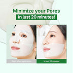 Cicatea Deep Calming Hydrogel Mask, Pore Minimizing with Centella Asiatica, Hydrating Face Mask for All Skin Types, Korean Skincare (35g x 4ea)