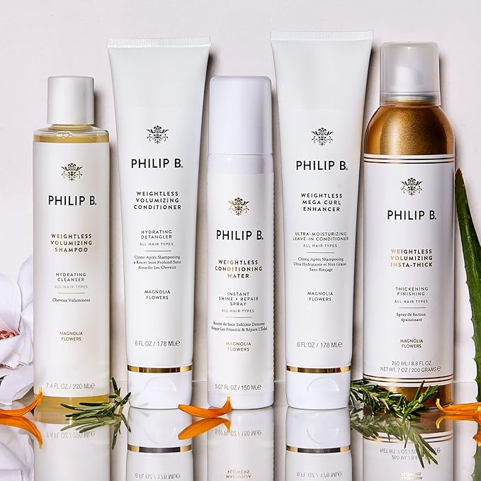 PHILIP B Weightless Volumizing Conditioner, 2 fl. oz. (60 ml) - Ultra-light Hair Detangler, Adds Extra Body and Shine
