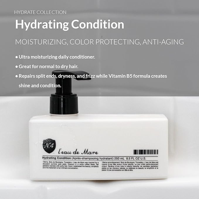 Number 4 Hydrating Hair Conditioner, Moisturizing Deep Conditioner for Dry, Damaged Hair, 8.5 oz