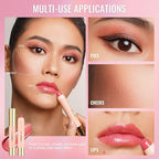 Oulac Pink Nude Lipstick - Moisturizing Lipstick Tinted Lip Balm for Dry Lips, Hydrating Creamy Lip Crayon & Blush - Lip Colour and Cheeks Makeup | 2.48g, Fruit Surge (02)