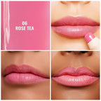 Oulac Light Pink Lipstick - Moisturizing Lipstick Tinted Lip Balm for Dry Lips, Hydrating Lip Crayon & Blush - Lip Colour and Cheeks Makeup | 2.48g, Rose Tea (06)