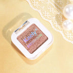 evpct Rose Gold Single Eyeshadow Palette Makeup for Older Women, Amber Rush Brown Shimmer Glitter Sparkly Cream Eye Shadow Palette Brightener Makeup for Older Women, High Pigment Monochrome Eyeshadow