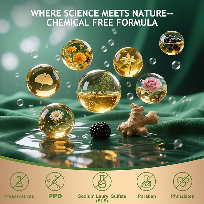 Permanent Hair Dye Gray Coverage Hair Dye PPD-Free Hair Color Kit 4A Cream Latte Brown