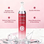 Caffeine & Retinol Eye Serum for Dark Circles, Puffiness and Wrinkles, Under Eye Cream with Hyaluronic Acid, Niacinamide & Peptides, Roller Serum with 360°Massage Ball - 0.5 fl. oz