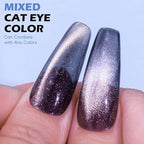 Clara Colors 12 Colors Glitter Cat Eye Gel Nail Polish Set Sparkle Galaxy Series Magnetic Nail Polish with Base Gel Glossy Top Coat Magnet UV LED Curing Require Nail Art Manicure Salon DIY Home Gifts