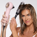 L'ANGE HAIR VolumePro Extra-Long Ceramic Ionic Round Brush, Black | For Blow Drying, Curling & Styling | Adds Volume, Reduces Frizz & Boosts Shine | Ideal for Extra-Long Hair (33mm)