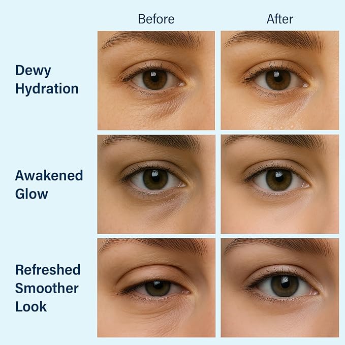 Ocean Oracle Hydrating Hydrogel Eye Patches 28 Pairs, 5-Min Soothing Eye Masks with Marine Algae & Seaweed Blend, Rejuvenating Eye Pads for Tired Eyes, Spa Relaxation Gifts for Women & Men