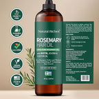Natural Riches 100% Pure Premium Rosemary Oil For Hair Growth Infused With Biotin & Vitamin E Jojoba & Castor Oil Hair Strengthening Treatment | Nourishing & Volumizing | Non GMO Verified 8 Fl oz.