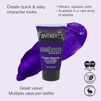 Mehron Makeup Fantasy FX Cream Makeup | Water Based | Halloween | Purple Face & Body Paint For Adults 1 fl oz (30ml) (Purple)